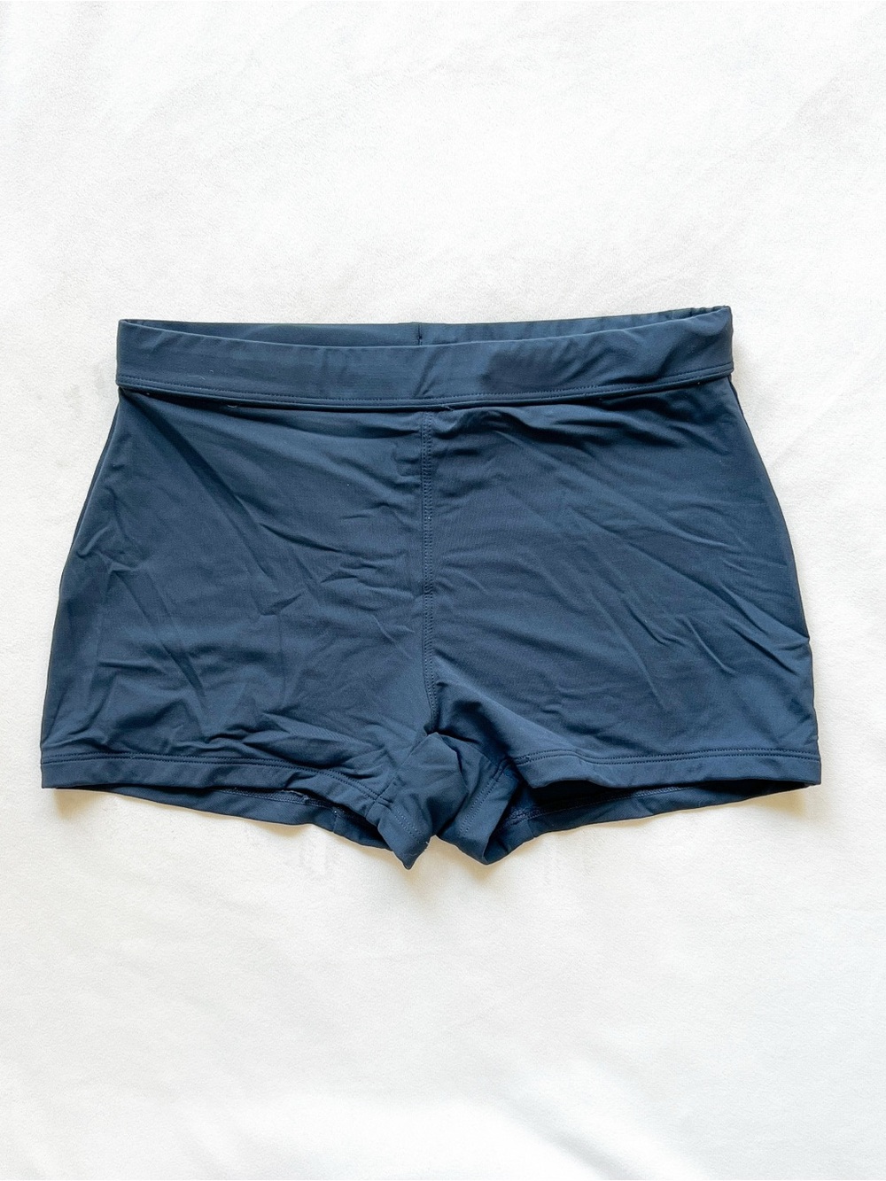 Monoprix Navy Bike Shorts - Sleek Performance Shorts SMALL